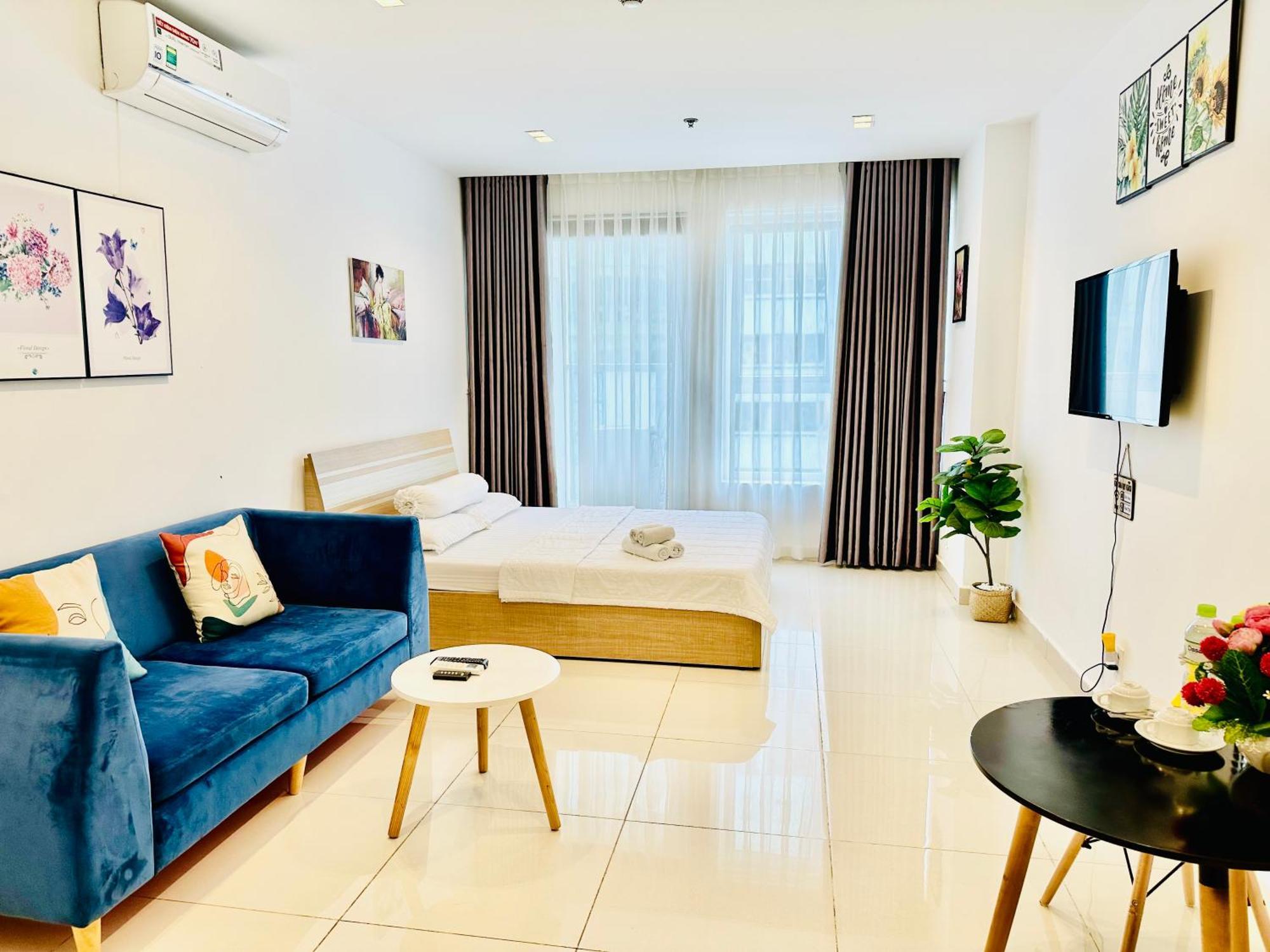 Teddy Apartment At Sky Center Luxury Хошимин Экстерьер фото